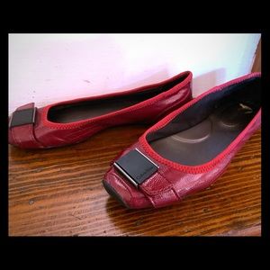 Calvin Klein buckle flats